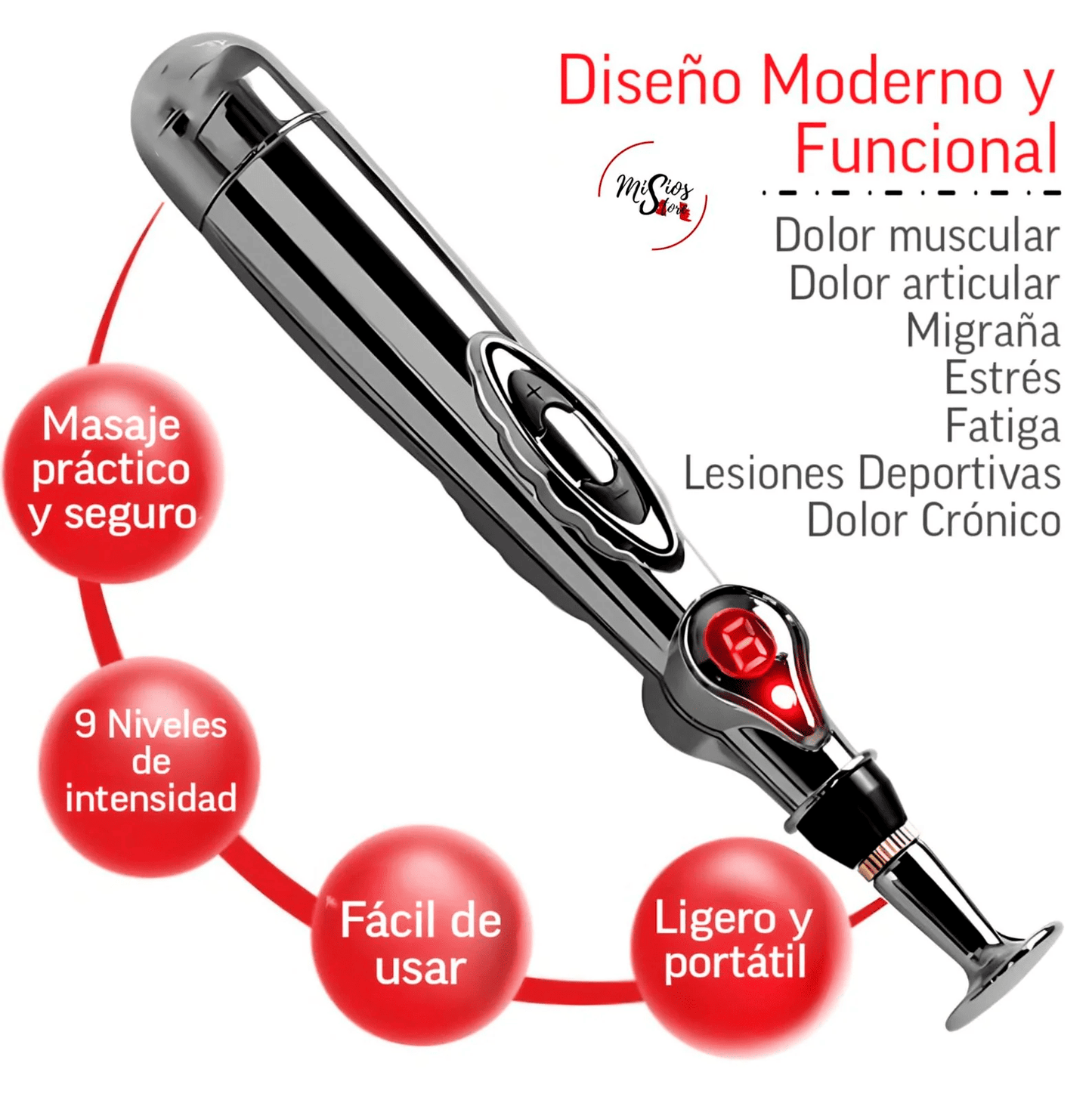 Lápiz Masajeador de Acupuntura – Alivio Total sin Medicinas