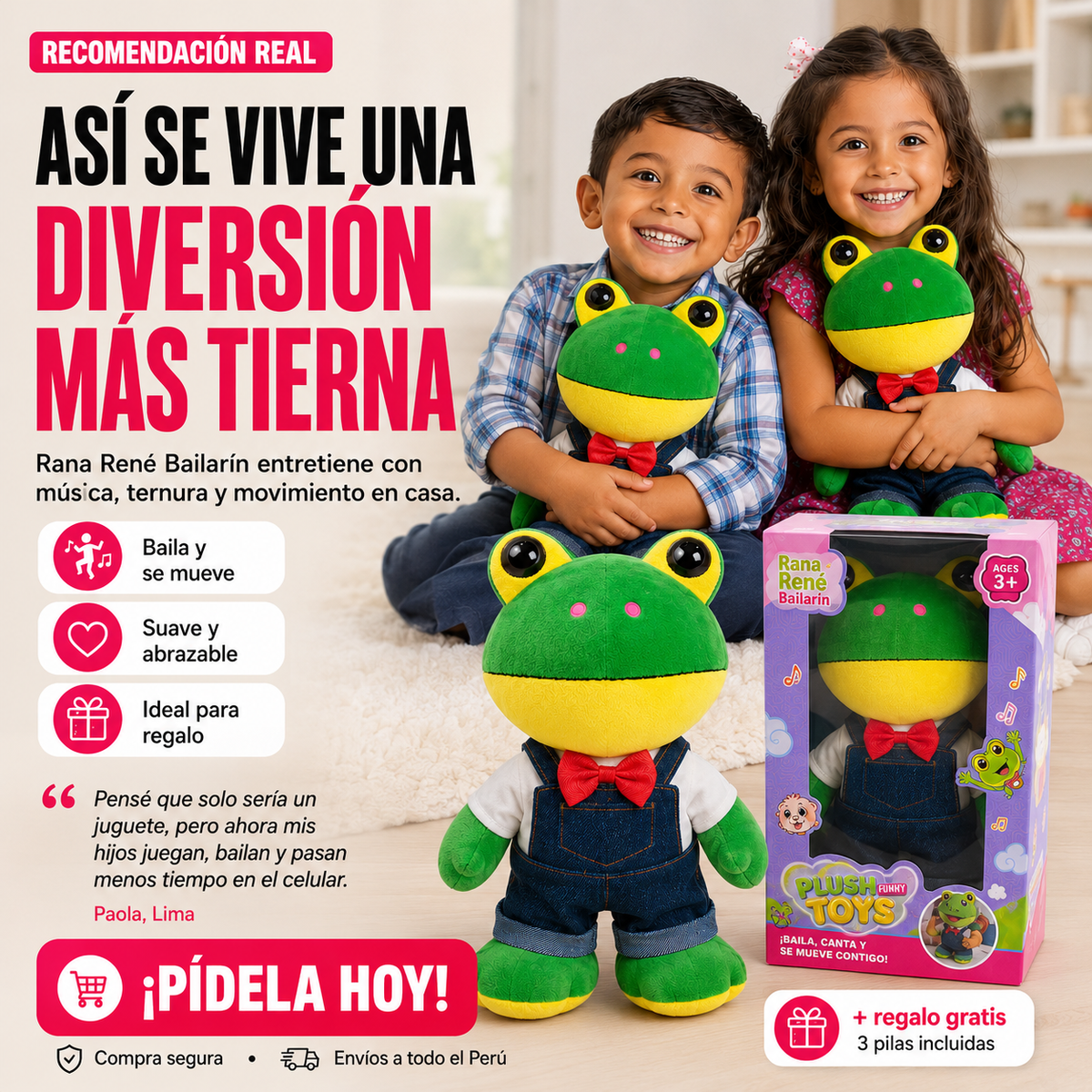 Rana Rene Bailarín - Diversión en casa 🎁