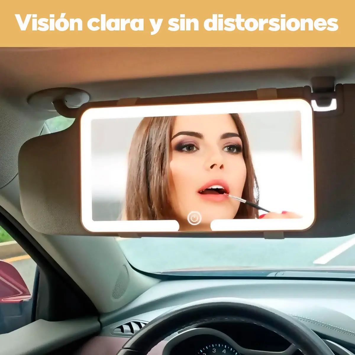 🎁 Espejo Tocador con Luces LED para Carro 💋💄