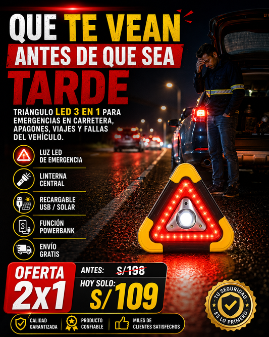 El triángulo que puede salvarte la vida en carretera