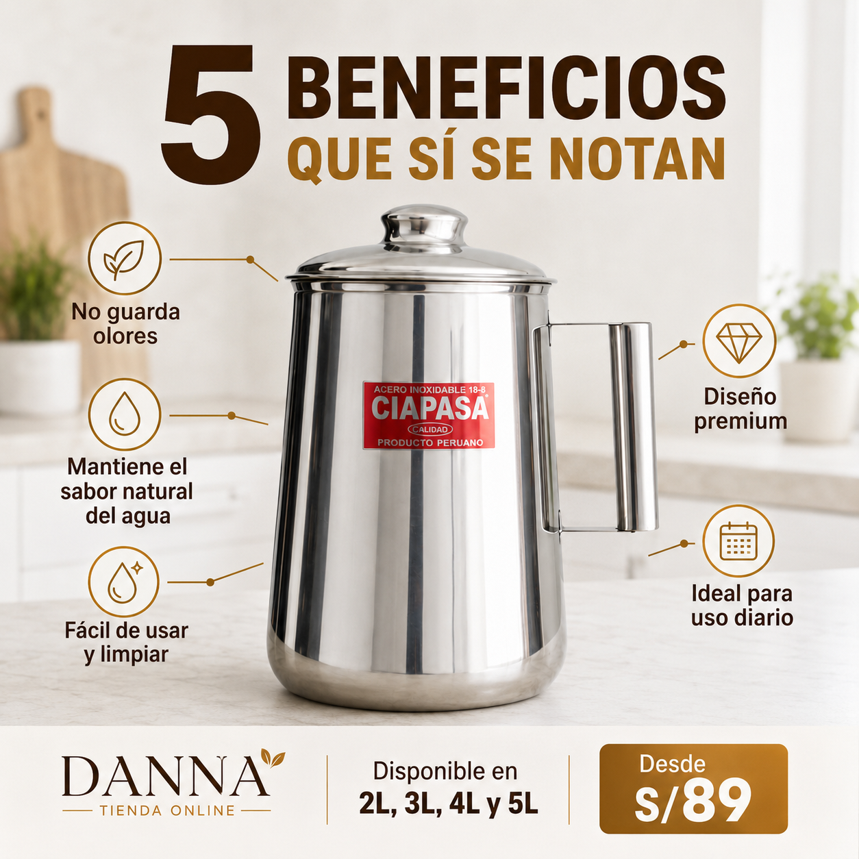 Más higiene, más duración, más confianza | Acero Inoxidable 18.8