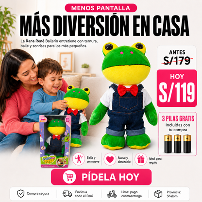 Rana Rene Bailarín - Diversión en casa 🎁