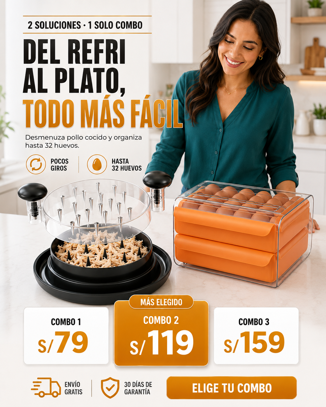 Combo Cocina Fácil — Del refri al plato
