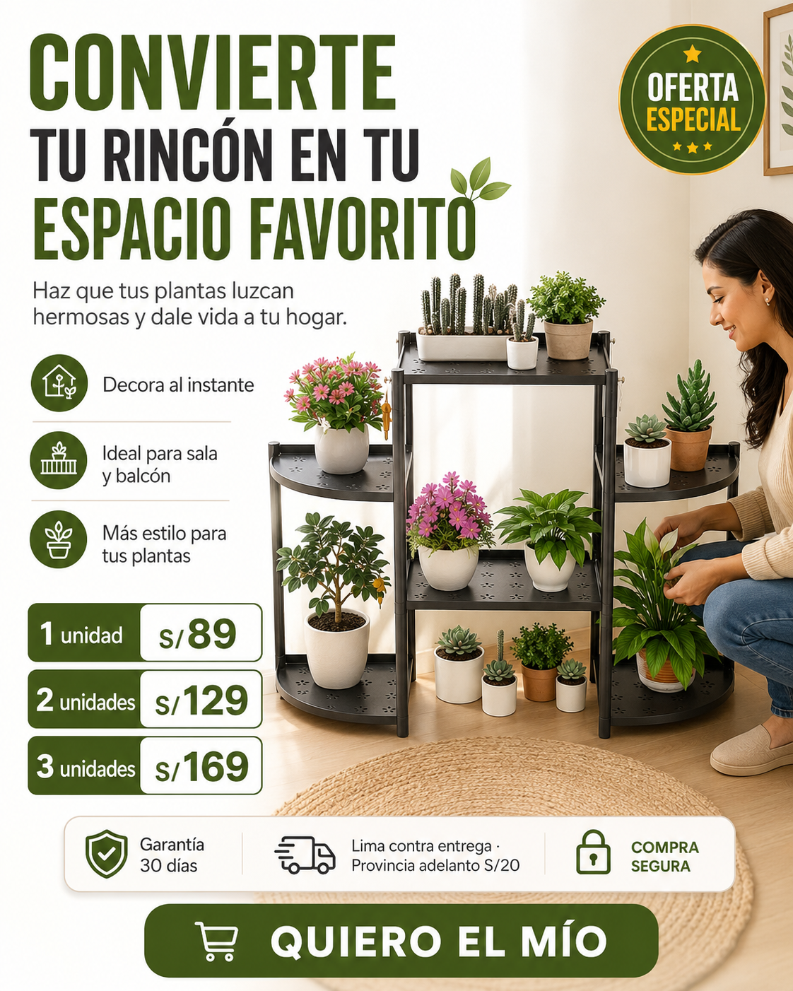 Mueble Macetero 🪴 Decora y Organiza