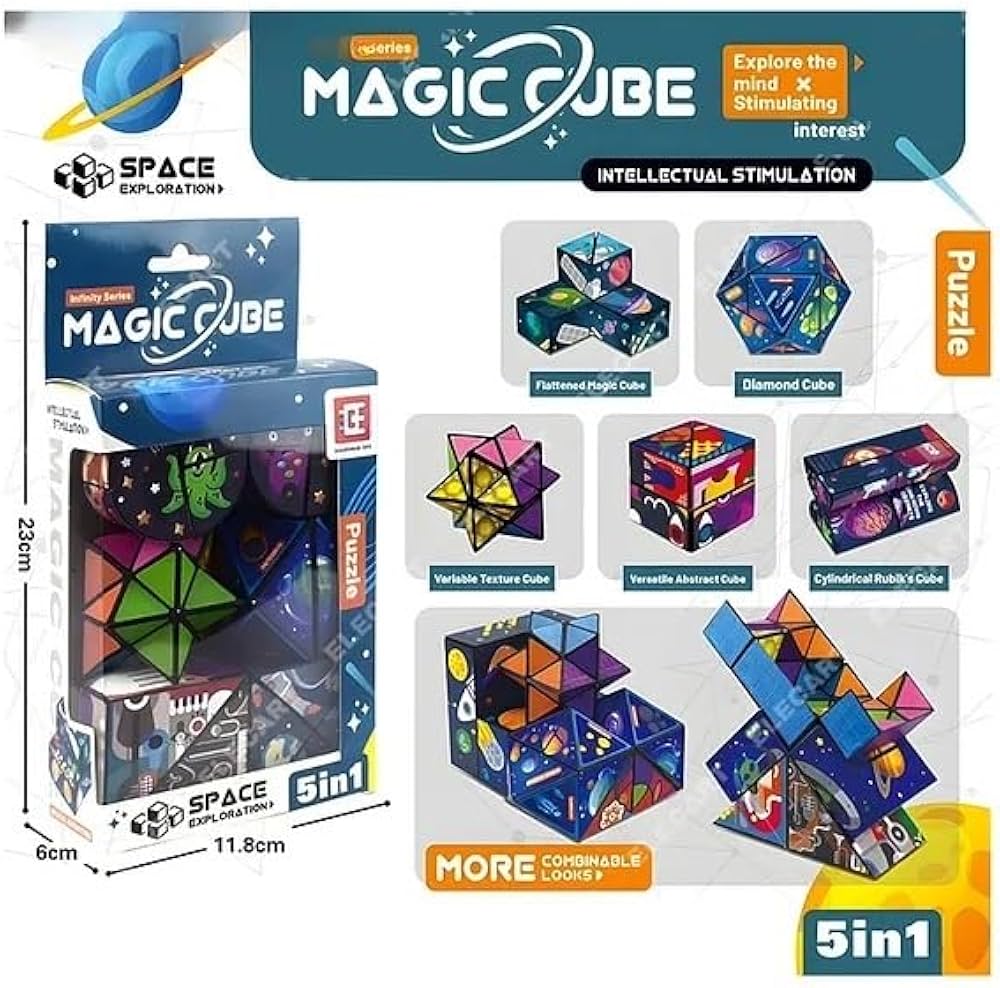 Cubo Mágico 5 en 1 | Piensa, crea y transforma 🧠