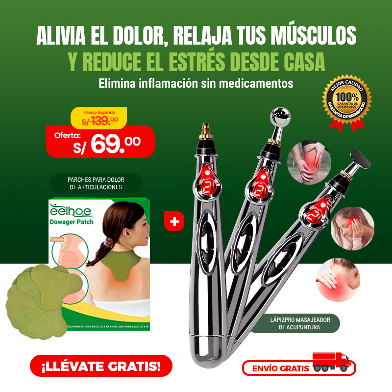 Lápiz Masajeador de Acupuntura – Alivio Total sin Medicinas