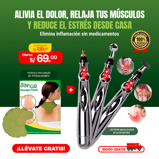 Lápiz Masajeador de Acupuntura – Alivio Total sin Medicinas