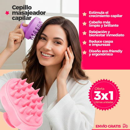 3x1 Cepillo Masajeador Capilar + Envío Gratis 🎁