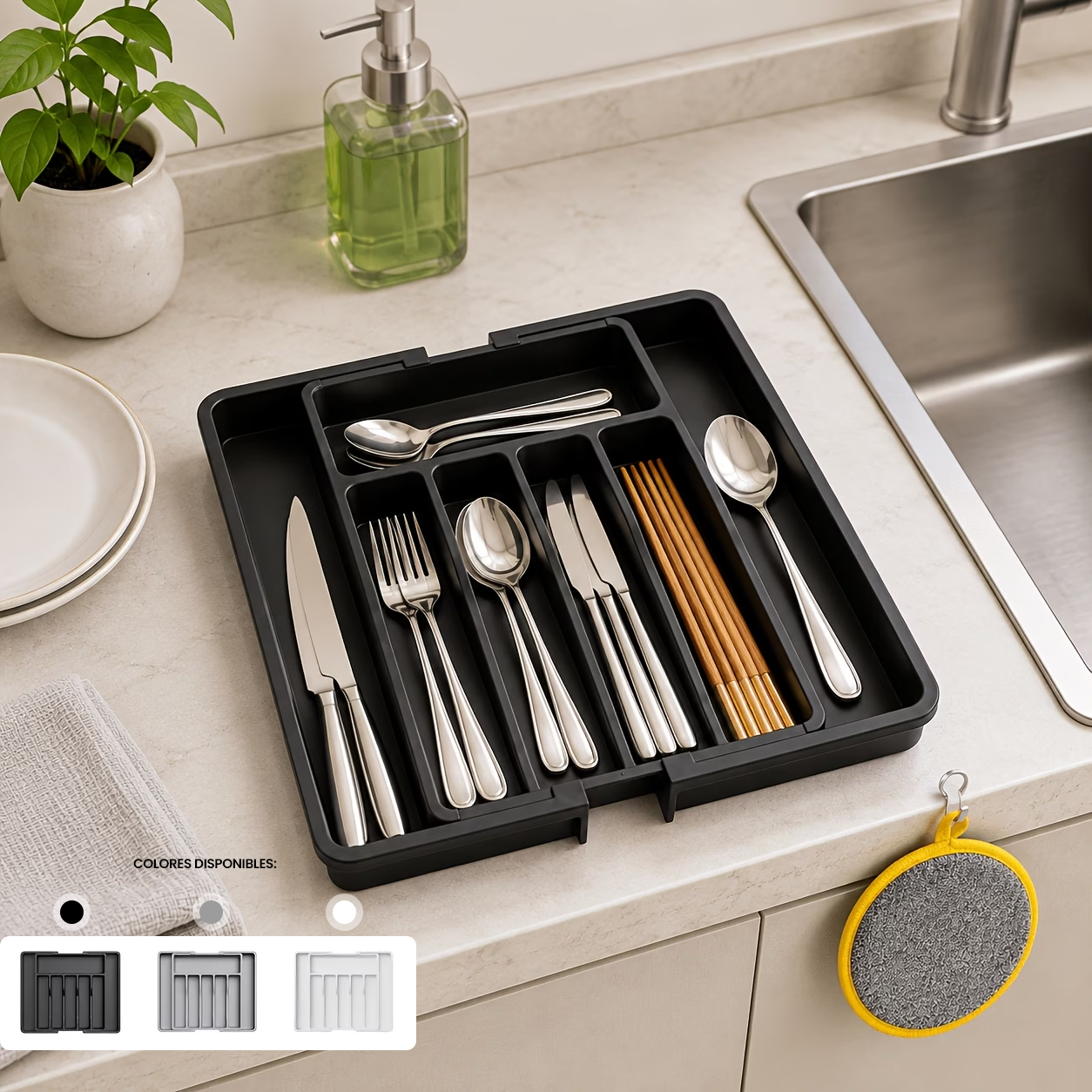 OrdenaFlex™ Organizador Premium Expandible