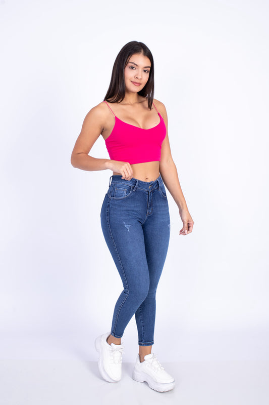 Pantalón Skiny Clásico - Azul