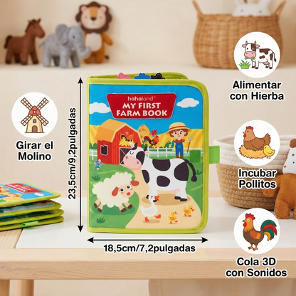 Libro educativo la granja + Regalo 🎁