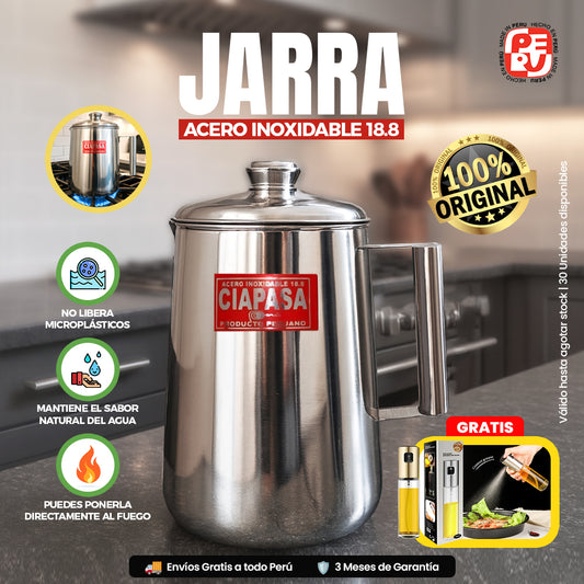 Agua más pura, sin olores ni químicos | Acero Inoxidable 18.8