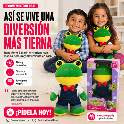 Rana Rene Bailarín - Diversión en casa 🎁