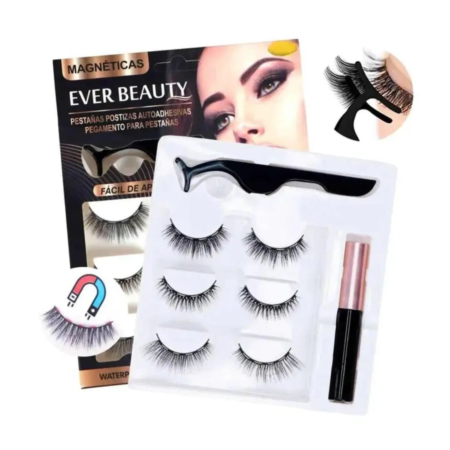 KIT DE PESTAÑAS MAGNÉTICAS 💝